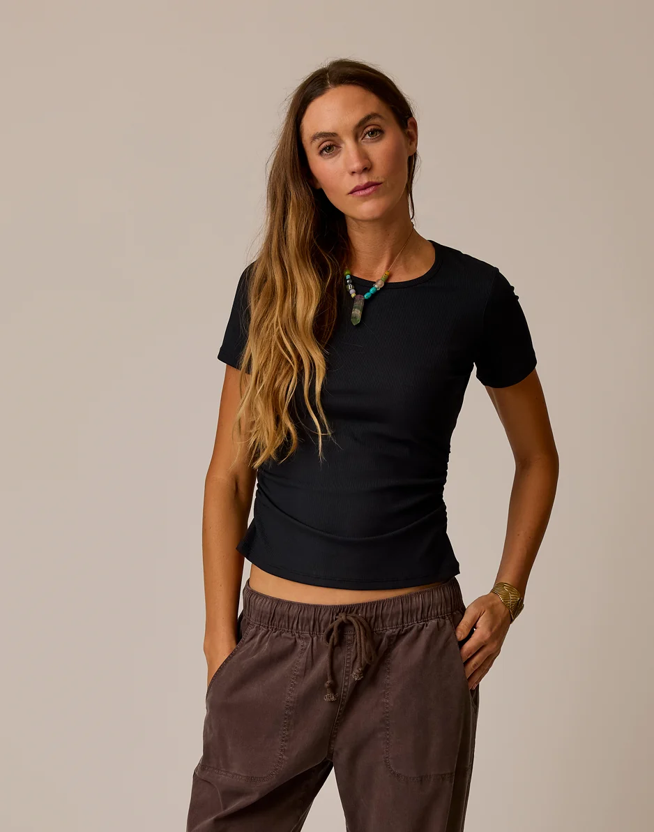 Vega Rib Tee 2.0: Black