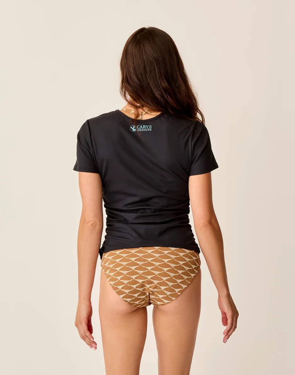 Vega Rib Tee: Black - Image 4