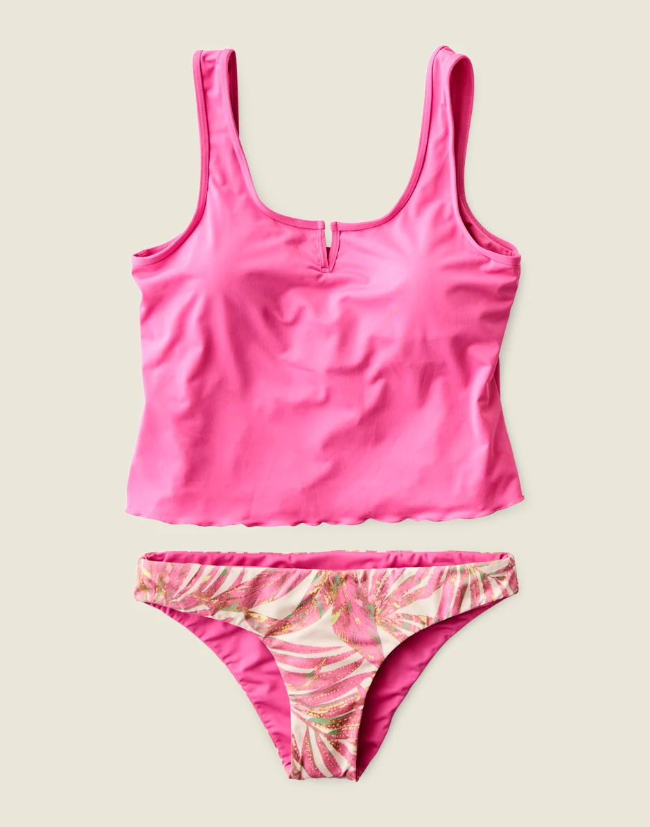Vida Notchneck Tankini: Hot Pink - FINAL SALE - Image 5