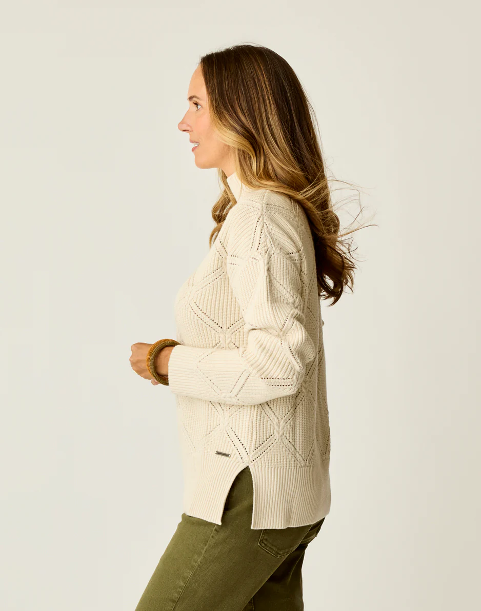 Woodward Allover Sweater: Birch - Image 2