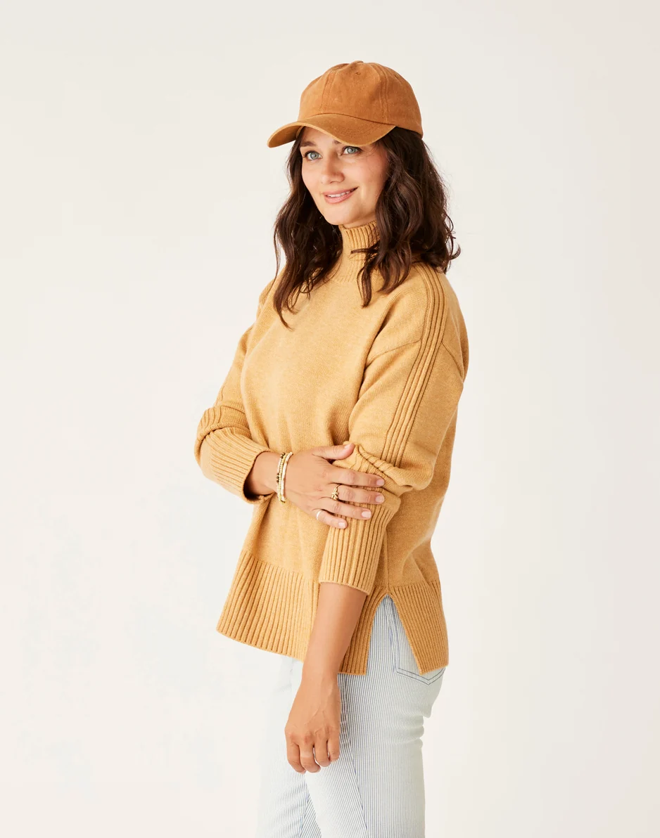 Woodward Sweater: Camel Heather - Image 4