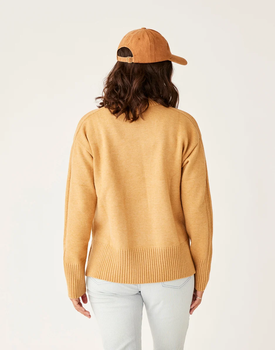 Woodward Sweater: Camel Heather - Image 5