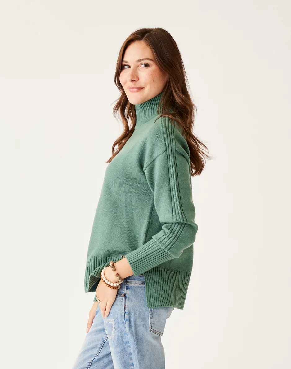 Woodward Sweater: Forest Heather - FINAL SALE - Image 2