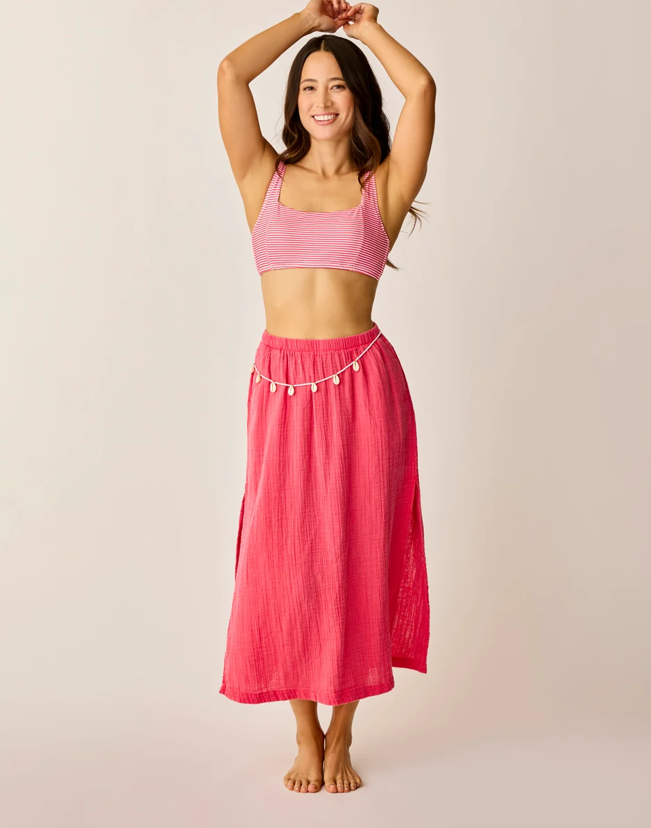 Yara Gauze Skirt: Watermelon - Image 5