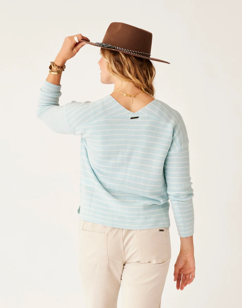 Zella Merino Sweater: Ice Stripe - FINAL SALE - Image 4