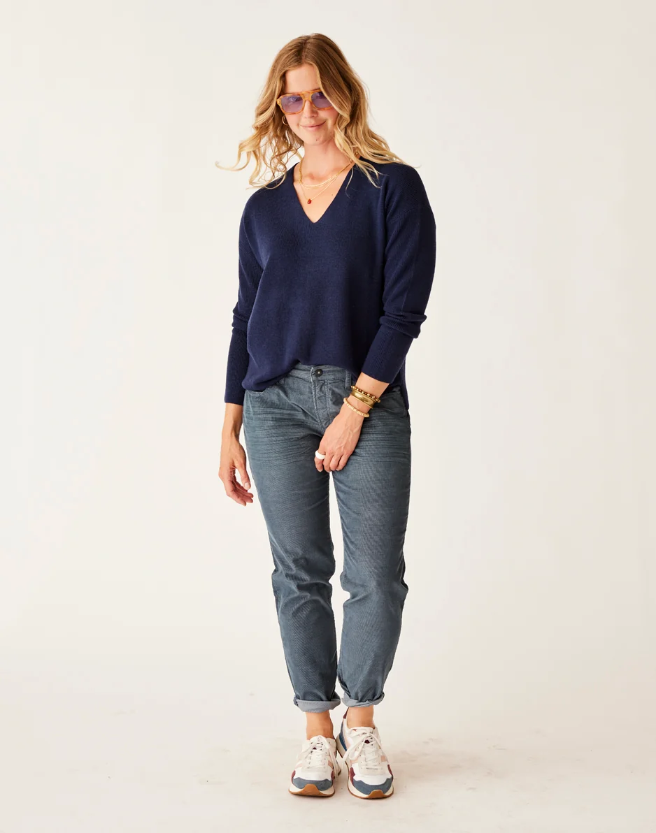 Zella Merino Sweater: Navy - FINAL SALE - Image 4