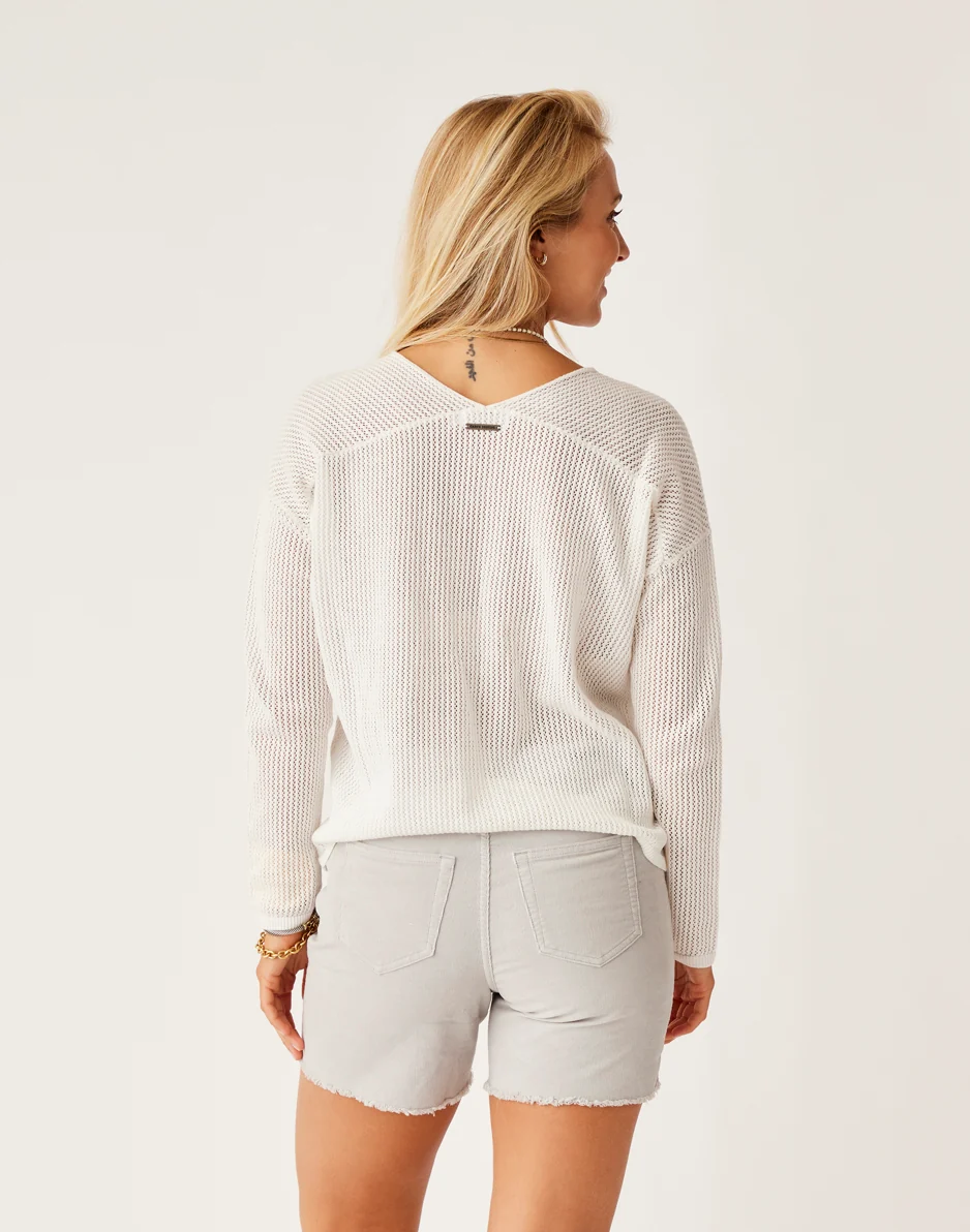 Zella Mesh Pullover: Cloud - Image 3