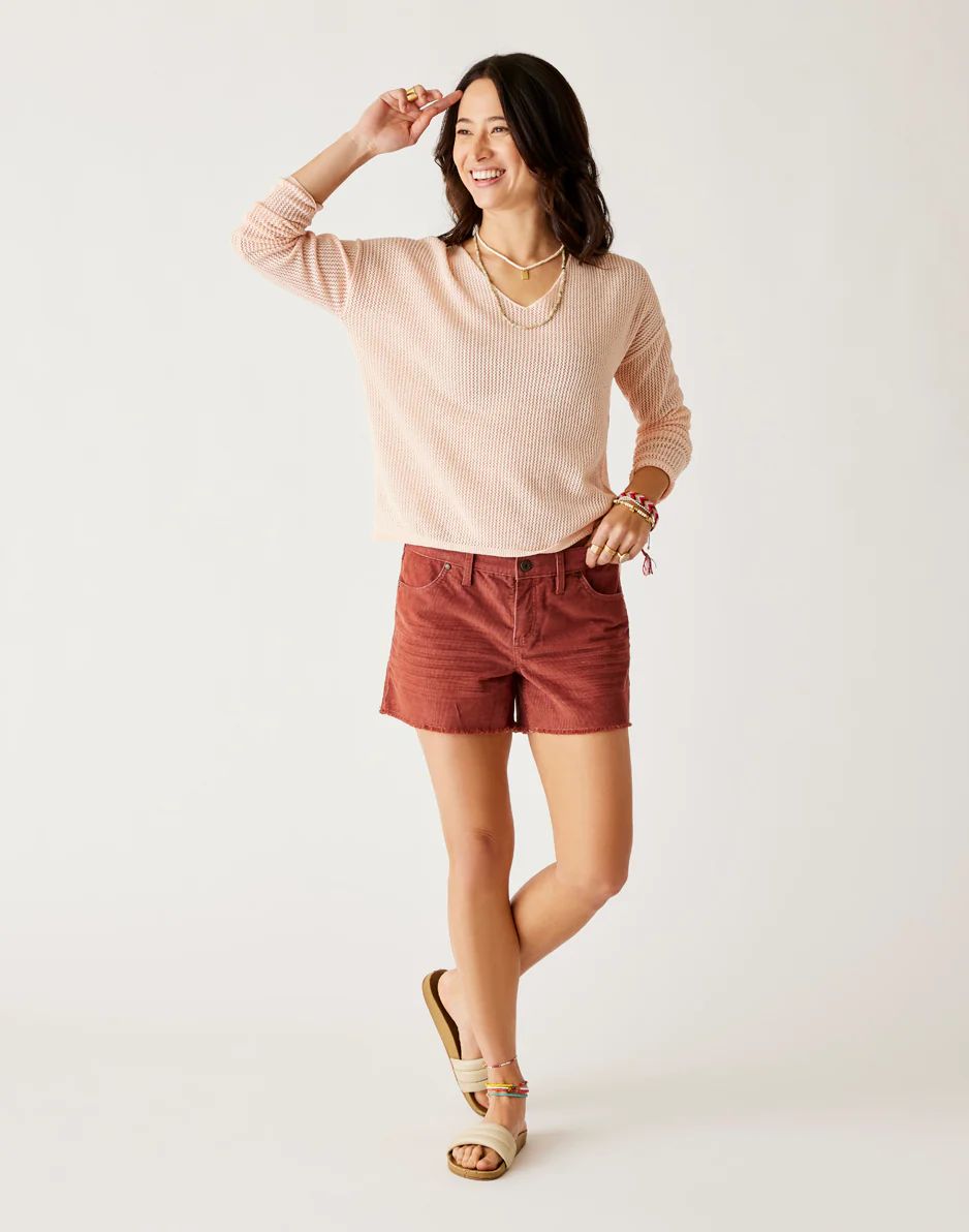 Zella Mesh Pullover: Peach - FINAL SALE - Image 5