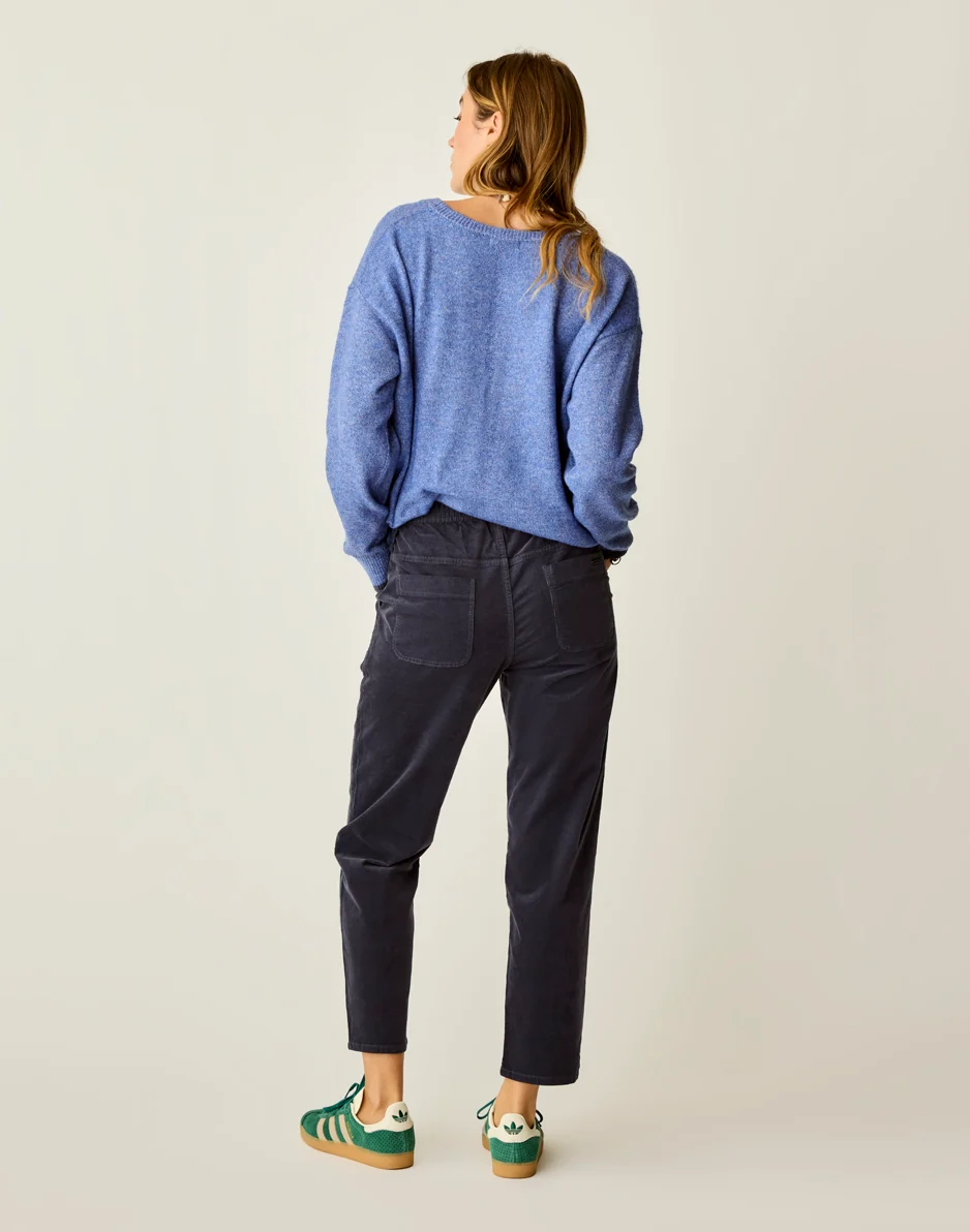 Zoe Buttercord Pant: Navy - Image 5