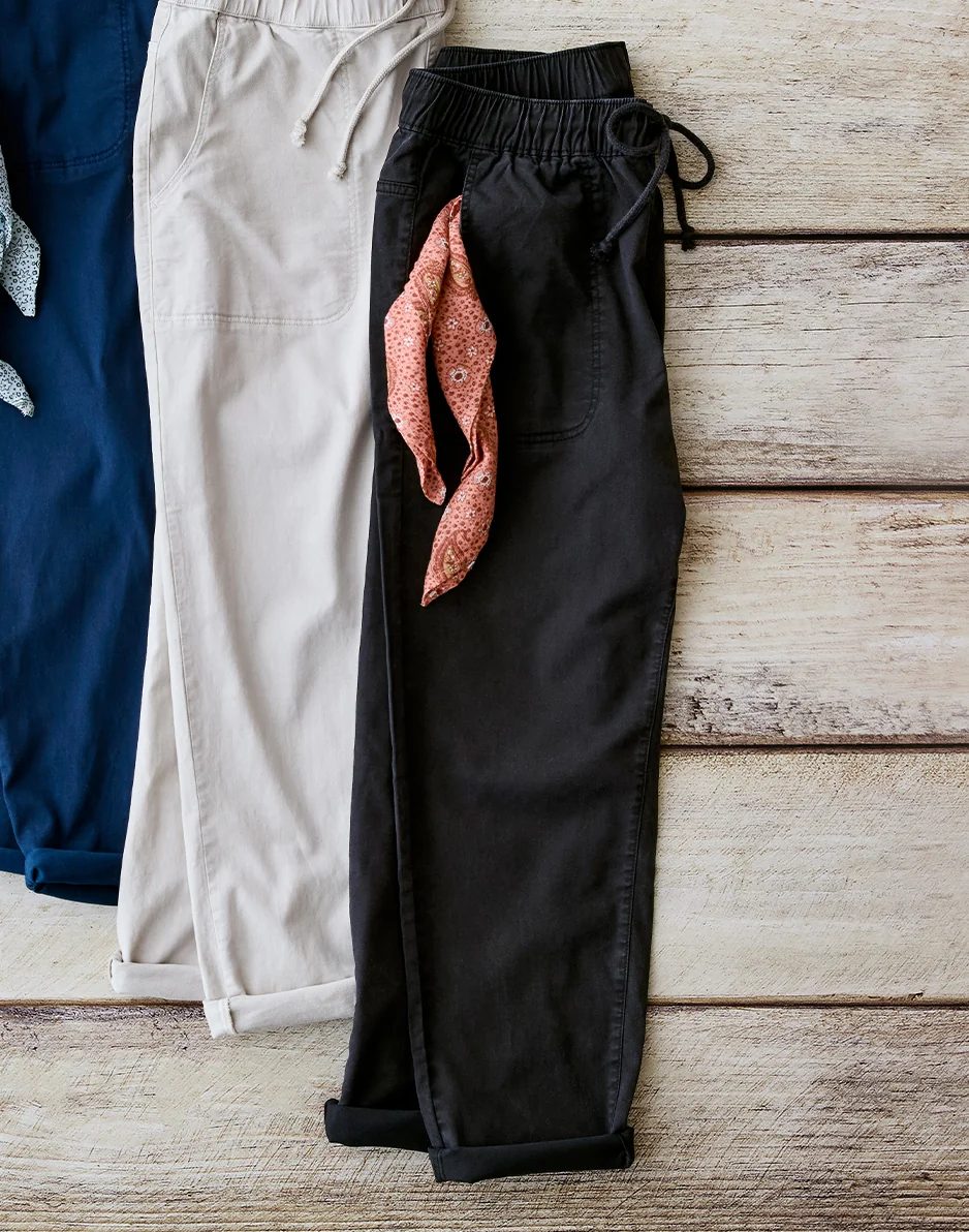 Zoe Twill Pant: Black - Image 5