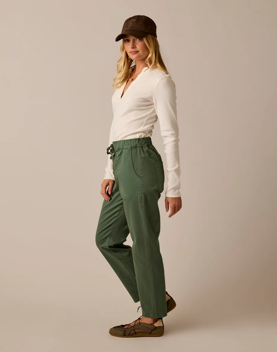 Zoe Twill Pant: Laurel - Image 8