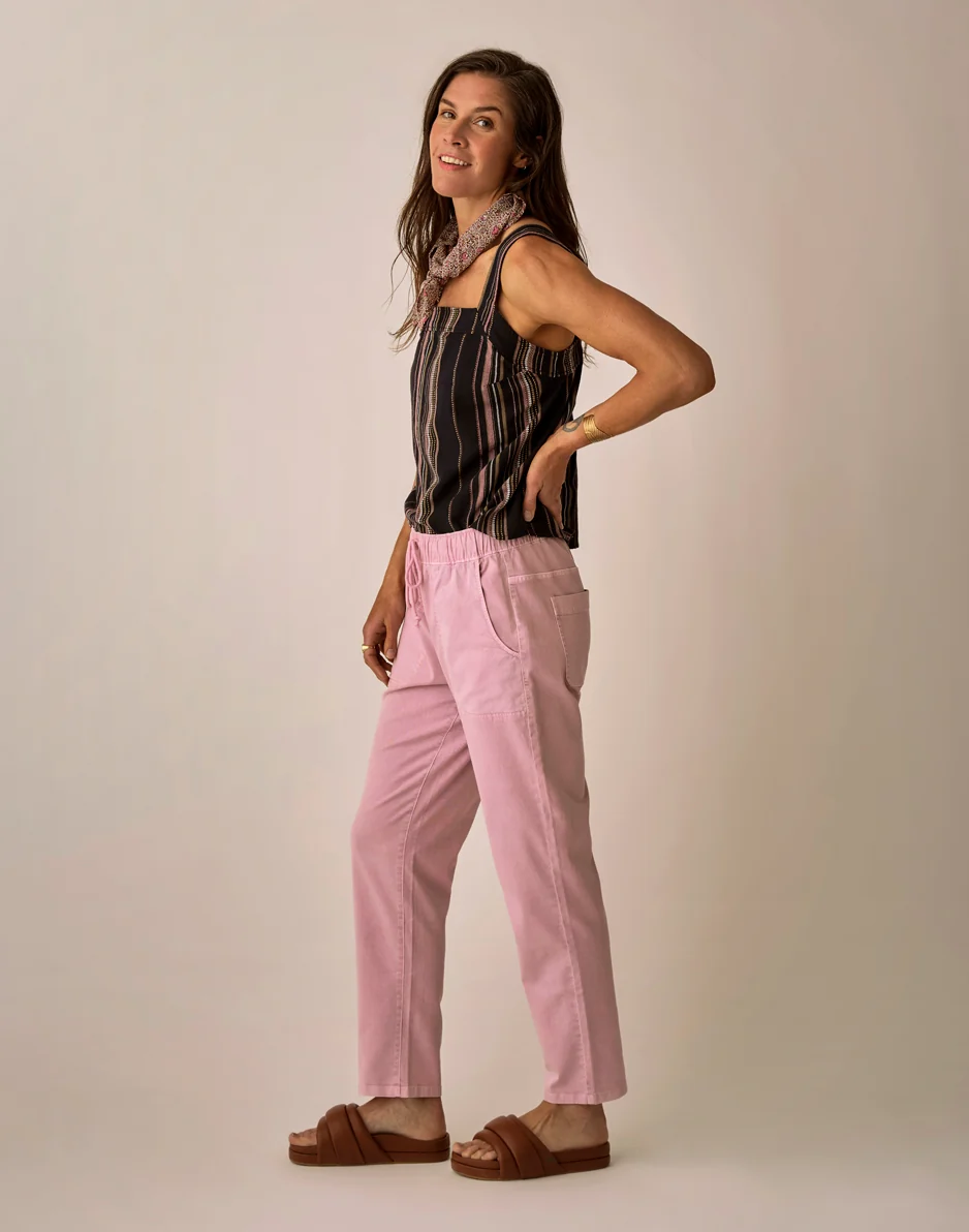 Zoe Twill Pant: Light Dusk - Image 3