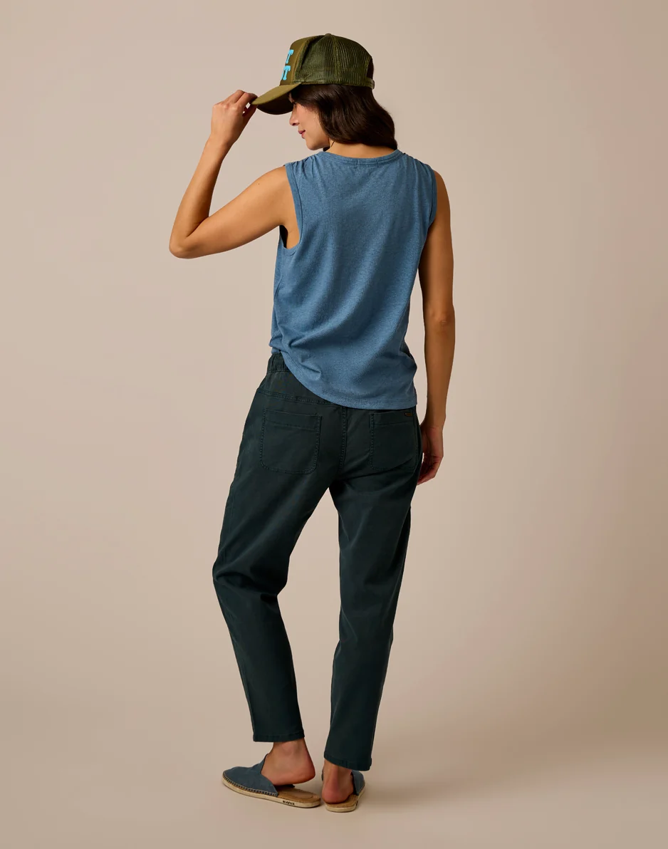 Zoe Twill Pant: Pine - Image 5
